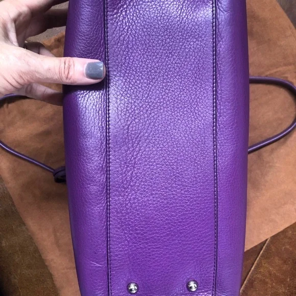 Loewe Leather Purple Tote. - Picture 4 of 8